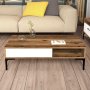 HANAH HOME Sto za kafu Istanbul Walnut White - slika 3