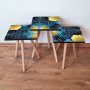 HANAH HOME Set 3 stočića 3Shp160 Navy Blue - slika 1