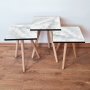 HANAH HOME Set 3 stočića 3Shp161 White - slika 1