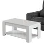 HANAH HOME Sto za kafu Shelf Shiny White - slika 1
