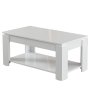 HANAH HOME Sto za kafu Shelf Shiny White - slika 3