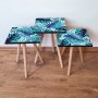 HANAH HOME Set 3 stočića 3Shp165 Navy Blue - slika 1