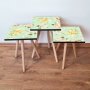 HANAH HOME Set 3 stočića 3Shp168 Green - slika 1