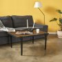 HANAH HOME Sto za kafu Neda Anthracite Black - slika 1