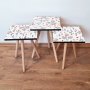 HANAH HOME Set 3 stočića 3Shp172 White - slika 1