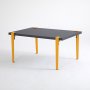 HANAH HOME Sto za kafu Neda Anthracite Yellow - slika 3
