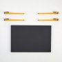 HANAH HOME Sto za kafu Neda Anthracite Yellow - slika 4
