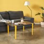 HANAH HOME Sto za kafu Neda Anthracite Yellow - slika 1