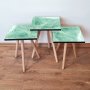 HANAH HOME Set 3 stočića 3Shp179 Green - slika 1