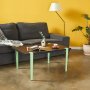 HANAH HOME Sto za kafu Neda Anthracite Mint Green - slika 1