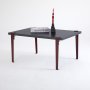 HANAH HOME Sto za kafu Neda Anthracite Burgundy - slika 2