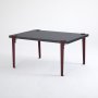 HANAH HOME Sto za kafu Neda Anthracite Burgundy - slika 3