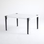 HANAH HOME Sto za kafu Neda White Black - slika 3