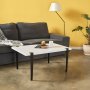HANAH HOME Sto za kafu Neda White Black - slika 1