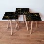 HANAH HOME Set 3 stočića 3Shp184 Black - slika 1
