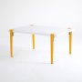 HANAH HOME Sto za kafu Neda White Yellow - slika 3