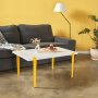 HANAH HOME Sto za kafu Neda White Yellow - slika 1