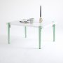 HANAH HOME Sto za kafu Neda White Mint Green - slika 2