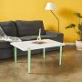 HANAH HOME Sto za kafu Neda White Mint Green - slika 1