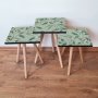 HANAH HOME Set 3 stočića 3Shp193 Green - slika 1