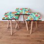 HANAH HOME Set 3 stočića 3Shp196 Multicolor - slika 1