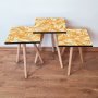 HANAH HOME Set 3 stočića 3Shp204 Orange - slika 1