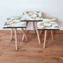 HANAH HOME Set 3 stočića 3Shp207 Blue - slika 1