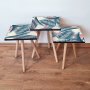 HANAH HOME Set 3 stočića 3Shp208 Navy Blue - slika 1
