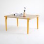 HANAH HOME Sto za kafu Neda Wooden Yellow - slika 2