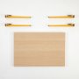 HANAH HOME Sto za kafu Neda Wooden Yellow - slika 4