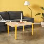 HANAH HOME Sto za kafu Neda Wooden Yellow - slika 1