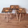 HANAH HOME Set 3 stočića 3Shp22 Camel - slika 1