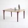 HANAH HOME Sto za kafu Neda Wooden Burgundy - slika 2