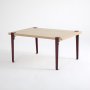 HANAH HOME Sto za kafu Neda Wooden Burgundy - slika 3