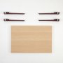 HANAH HOME Sto za kafu Neda Wooden Burgundy - slika 4