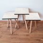 HANAH HOME Set 3 stočića 3Shp221 White - slika 1