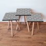 HANAH HOME Set 3 stočića 3Shp222 White - slika 1