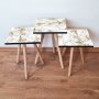 HANAH HOME Set 3 stočića 3Shp228 White - slika 1