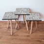 HANAH HOME Set 3 stočića 3Shp229 White - slika 1