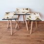 HANAH HOME Set 3 stočića 3Shp231 White - slika 1