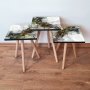 HANAH HOME Set 3 stočića 3Shp233 White - slika 1