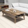 HANAH HOME Sto za kafu Milan Walnut - slika 1