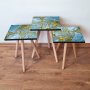HANAH HOME Set 3 stočića 3Shp235 Blue - slika 1