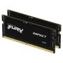 KINGSTON SODIMM DDR5 32GB (2x16 kit) 6400MT/s FURY Impact Black XMP (KF564S38IBK2-32) - slika 1