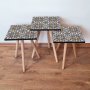HANAH HOME Set 3 stočića 3Shp24 Navy Blue - slika 1