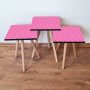 HANAH HOME Set 3 stočića 3Shp242 Fuchsia - slika 1
