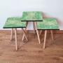 HANAH HOME Set 3 stočića 3Shp245 Green - slika 1