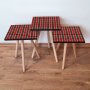 HANAH HOME Set 3 stočića 3Shp246 Red - slika 1