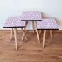 HANAH HOME Set 3 stočića 3Shp247 White - slika 1
