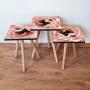 HANAH HOME Set 3 stočića 3Shp251 Salmon - slika 1
